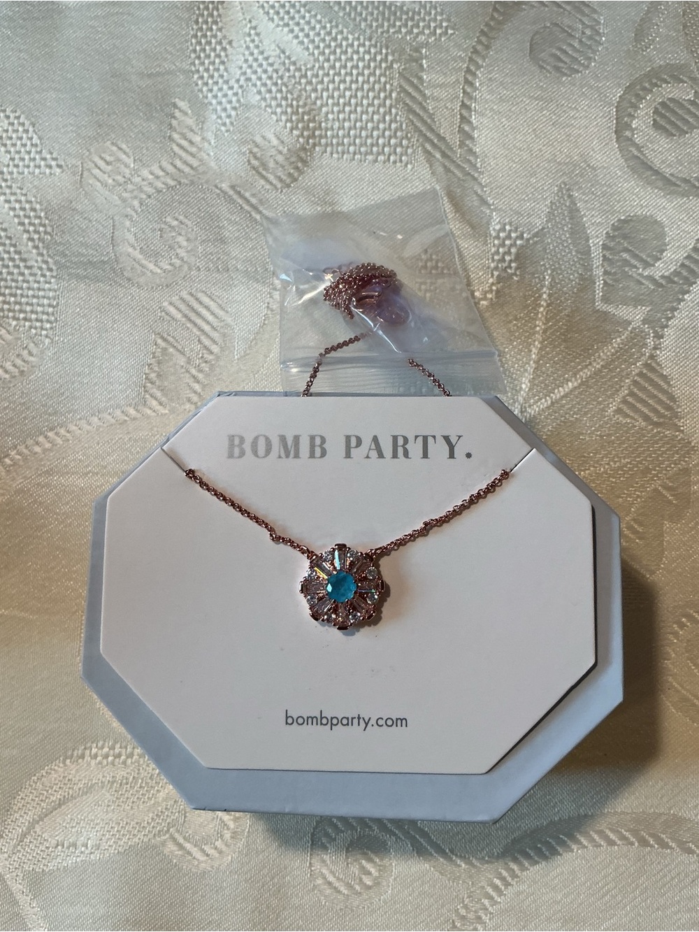 Bomb Party “Lady in Charge” Rose Gold Plated Pendant Necklace
